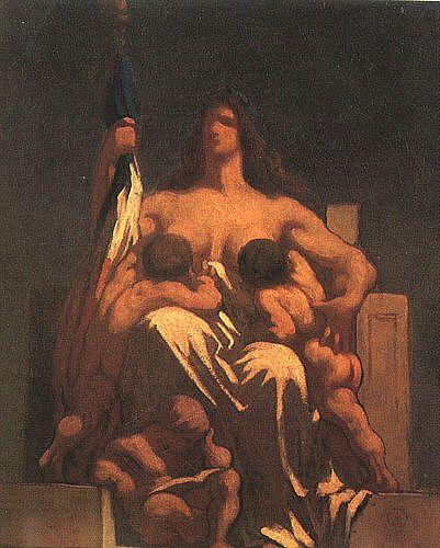 Honore  Daumier The Republic oil painting image